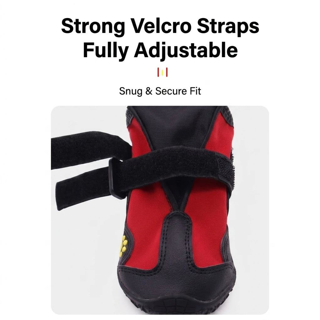 FurEase™ Waterproof Dog Boots - Anti-Slip Paw Protectors for Snow & Rain