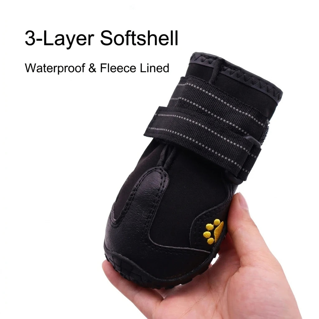 FurEase™ Waterproof Dog Boots - Anti-Slip Paw Protectors for Snow & Rain
