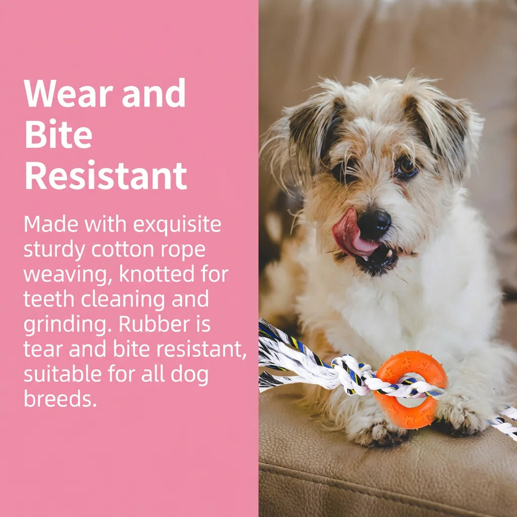 Dog Rope Toy - Safe for Puppy Teeth