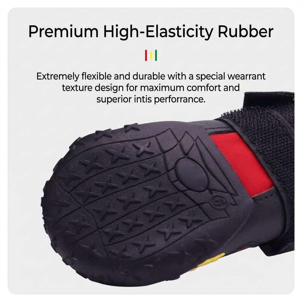FurEase™ Waterproof Dog Boots - Anti-Slip Paw Protectors for Snow & Rain