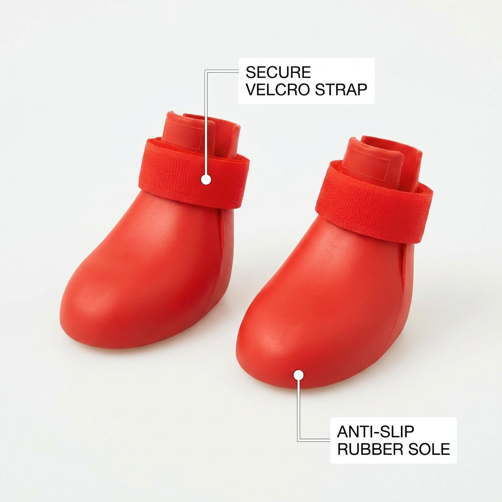 FurEase™ Waterproof Dog Rain Boots & Summer Shoes - Hot Pavement Paw Protection